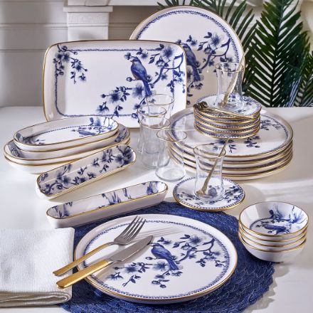 Fecra Blue Bird 35 Parça Gold Fileli Kahvaltı Seti için detayları göster Fecra Blue Bird 35 Parça Gold Fileli Kahvaltı Seti resmi