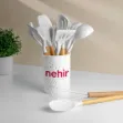 Nehir Angela Ahşap Silikon 12 Parça Servis Takımı resmi