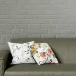 Fecra Çiçek Bahçesi Desenli Kırlent Kılıfı 43*43 2'Li resmi